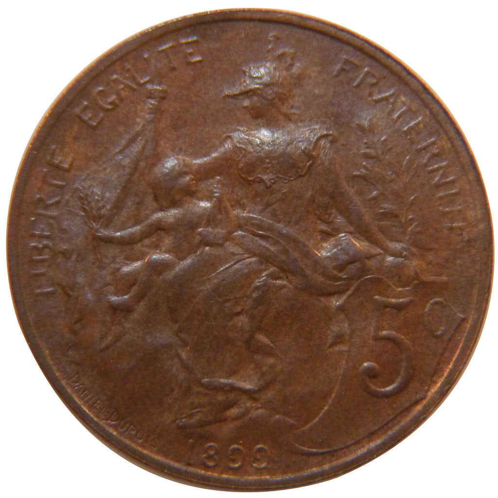 Monnaie, France, Dupuis, 5 Centimes, 1899, SUP+, Bronze, Gadoury:165