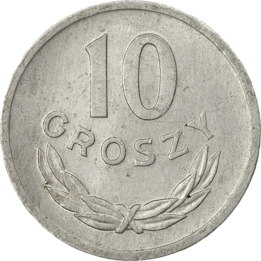 Moneta, Polonia, 10 Groszy, 1975, Warsaw, BB, Alluminio, KM:AA47