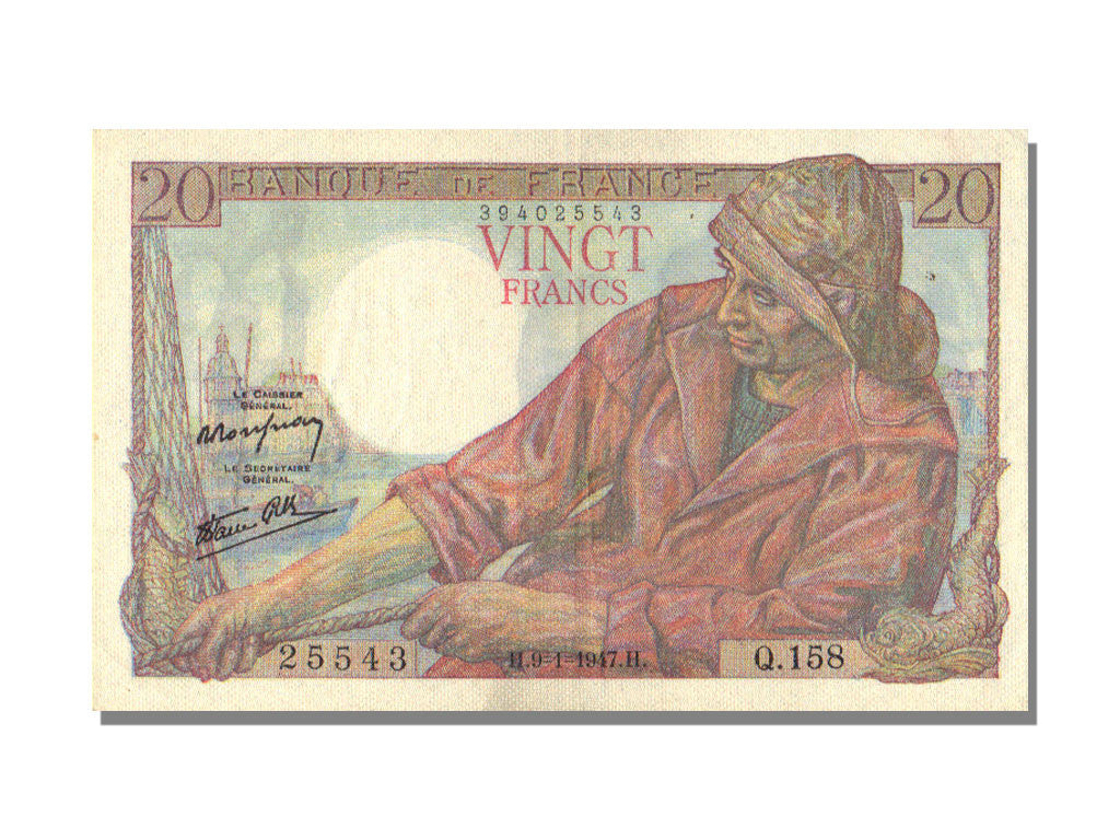 Billet, France, 20 Francs, 20 F 1942-1950 ''Pêcheur'', 1947, 1947-01-09, SPL