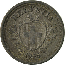Coin, Switzerland, Rappen, 1945, Bern, EF(40-45), Zinc, KM:3a