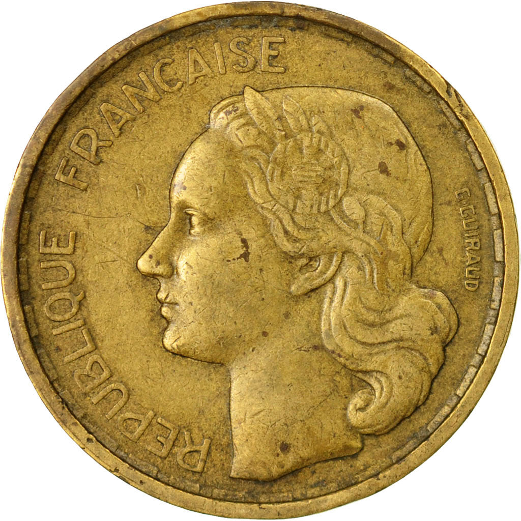 Coin, France, Guiraud, 10 Francs, 1950, Beaumont - Le Roger, VF(30-35)
