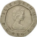 Moneta, Gran Bretagna, Elizabeth II, 20 Pence, 1982, MB+, Rame-nichel, KM:931