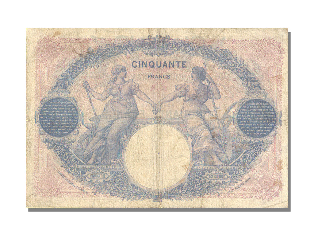 Billet, France, 50 Francs, 50 F 1889-1927 ''Bleu et Rose'', 1926, 1926-10-30