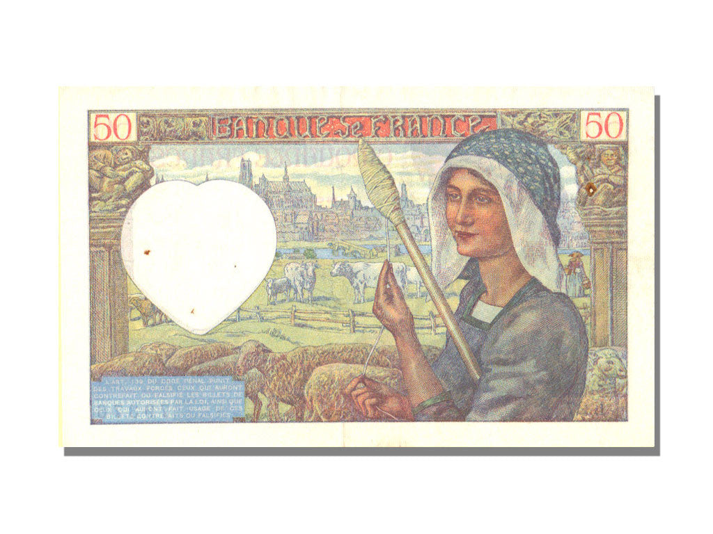 Banknote, France, 50 Francs, 50 F 1940-1942 ''Jacques Coeur'', 1940, 1940-12-05