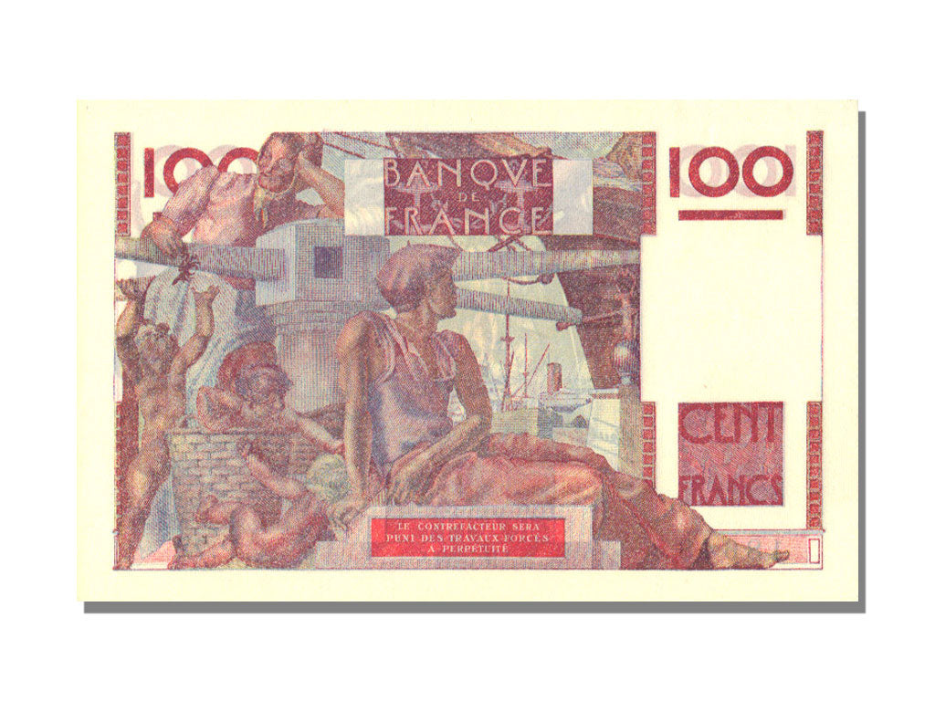 Banknot, Francja, 100 Francs, Jeune Paysan, 1946, 1946-07-11, UNC(65-70)