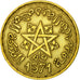 Moneda, Marruecos, Mohammed V, 10 Francs, AH 1371/1952, Paris, BC+, Aluminio -