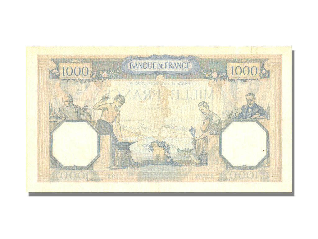 Billet, France, 1000 Francs, 1 000 F 1927-1940 ''Cérès et Mercure'', 1936