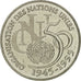 France, 5 Francs, ONU, 1995, Paris, BU, Silver, MS(60-62), Gadoury:776, KM:1118