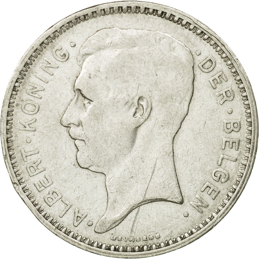 Moneta, Belgio, 20 Francs, 20 Frank, 1934, BB, Argento, KM:104.1