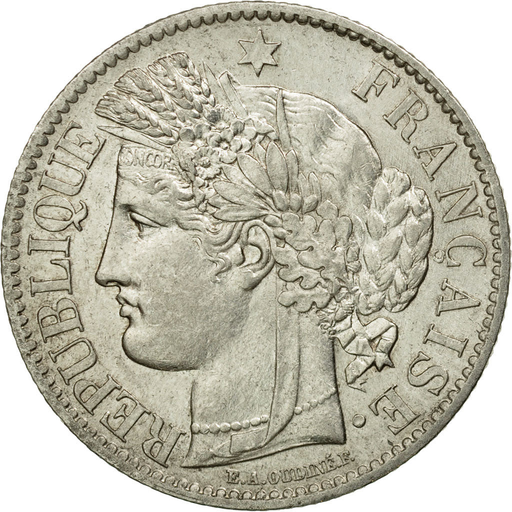 France, 2 Francs, Cérès, 1895, Paris, Argent, SUP, Gadoury:530a, KM:817.1