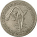 Coin, West African States, 50 Francs, 1982, Paris, EF(40-45), Copper-nickel