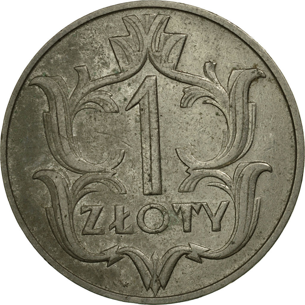 Moneta, Polonia, Zloty, 1929, Warsaw, BB, Nichel, KM:14