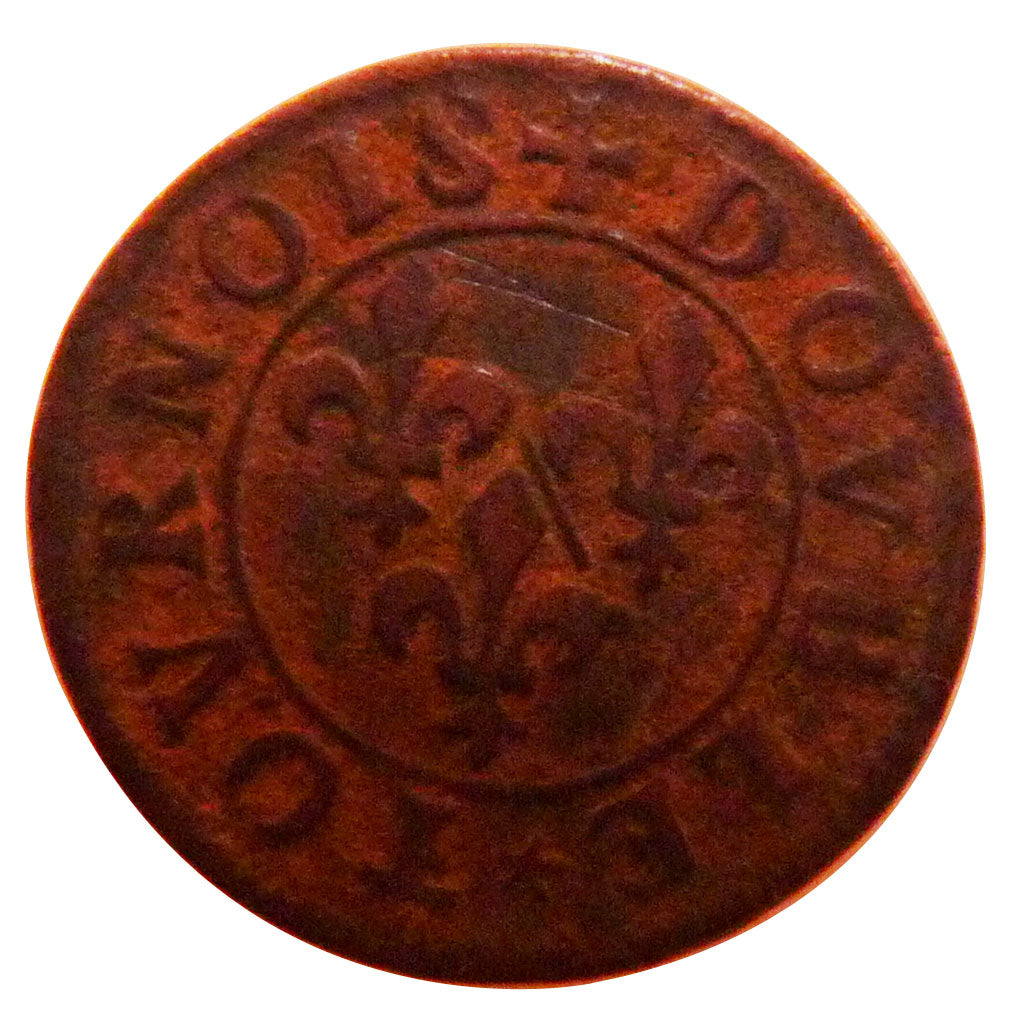 Monnaie, FRENCH STATES, CHATEAU-RENAUD, 2 Deniers, Tournois, TTB+, Cuivre, KM:5