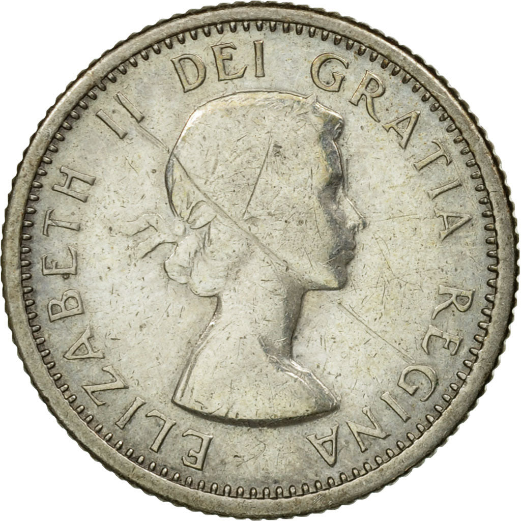 Coin, Canada, Elizabeth II, 10 Cents, 1964, Royal Canadian Mint, Ottawa