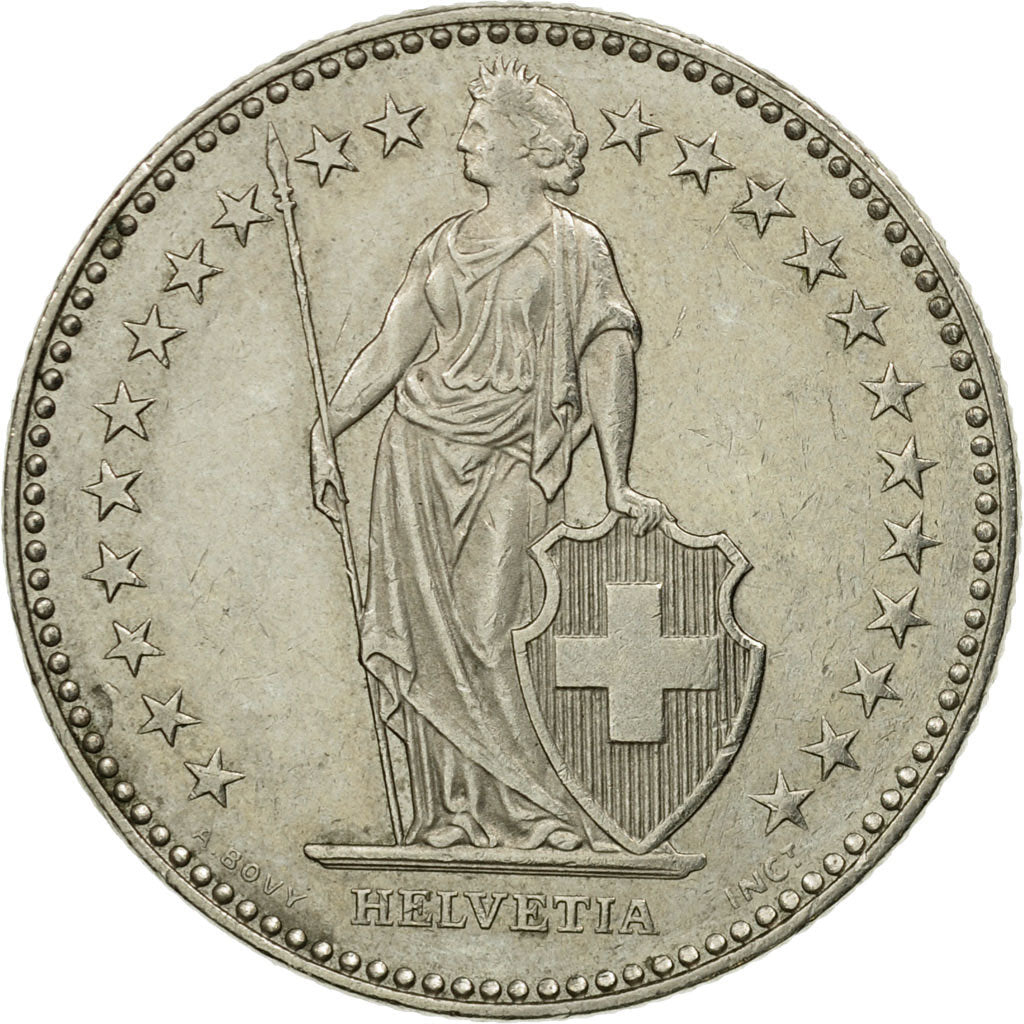 Moneda, Suiza, 2 Francs, 1983, Bern, MBC, Cobre - níquel, KM:21a.3