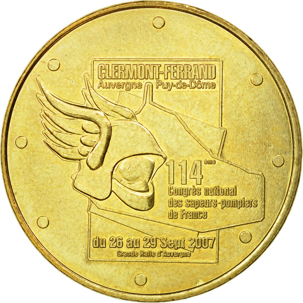 Francia, Token, Touristic token, 63/ Congrès des Pompiers - Clermont, 2007
