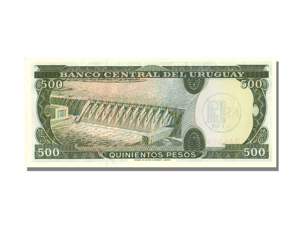 Geldschein, Uruguay, 0.50 Nuevo Peso on 500 Pesos, UNZ