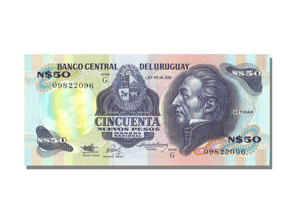 Banknote, Uruguay, 50 Nuevos Pesos, UNC(65-70)