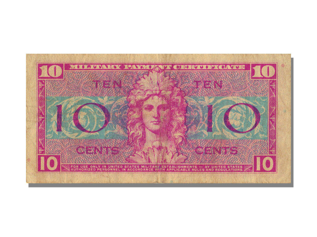 Banknote, United States, 10 Cents, KM:M30, AU(50-53)