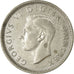 Coin, Great Britain, George VI, 6 Pence, 1945, EF(40-45), Silver, KM:852