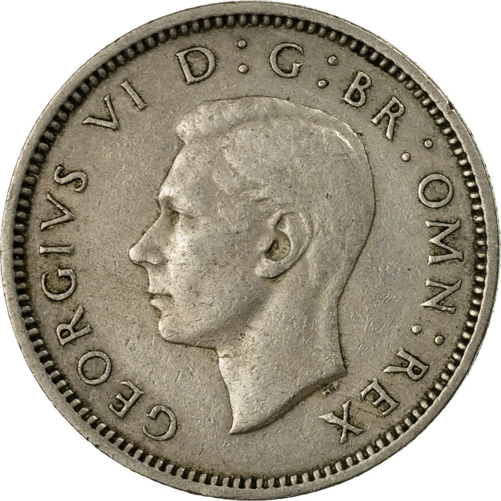 Moneta, Wielka Brytania, George VI, 6 Pence, 1947, EF(40-45), Miedź-Nikiel
