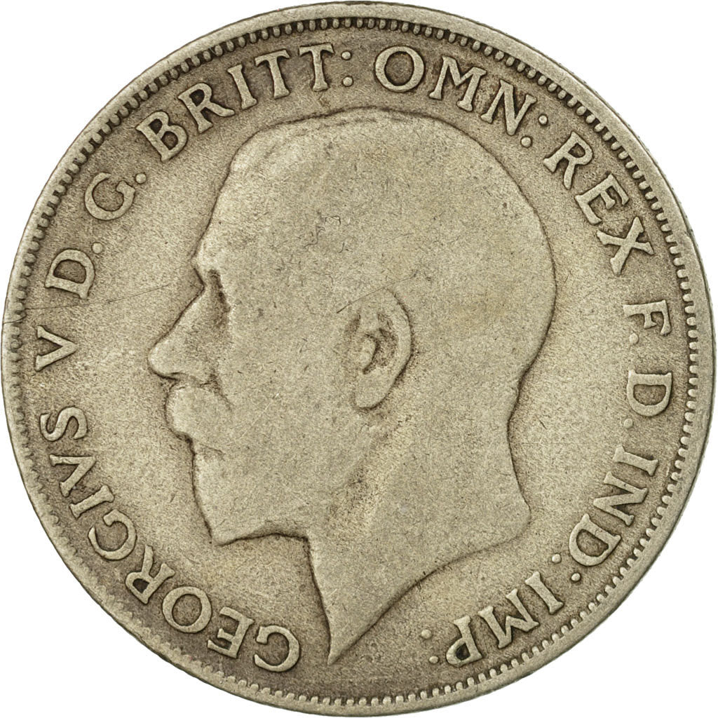 Münze, Großbritannien, George V, Florin, Two Shillings, 1921, S+, Silber