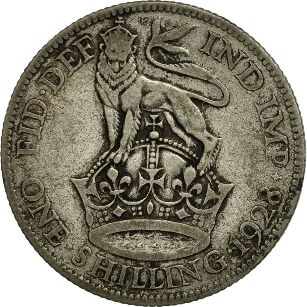 Coin, Great Britain, George V, Shilling, 1928, VF(30-35), Silver, KM:833