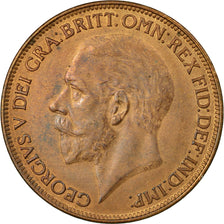 Coin, Great Britain, George V, Penny, 1927, EF(40-45), Bronze, KM:826