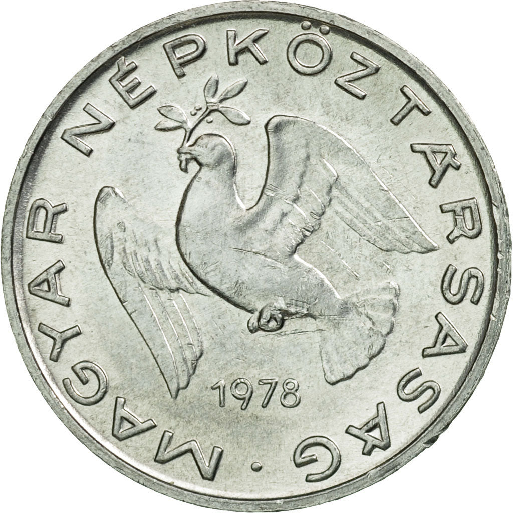 Coin, Hungary, 10 Filler, 1978, Budapest, AU(55-58), Aluminum, KM:572
