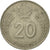 Coin, Hungary, 20 Forint, 1983, EF(40-45), Copper-nickel, KM:630