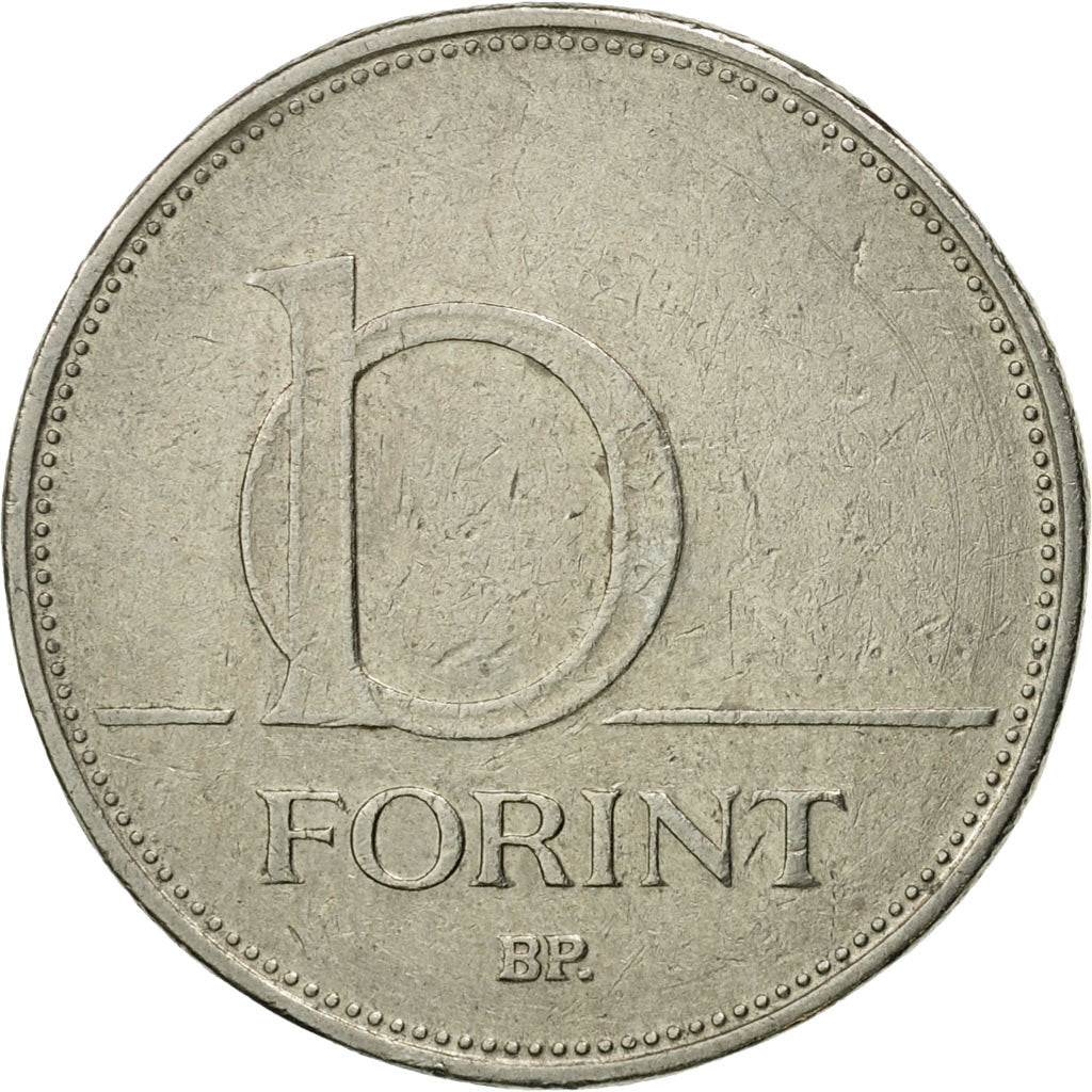 Coin, Hungary, 10 Forint, 1994, EF(40-45), Copper-nickel, KM:695