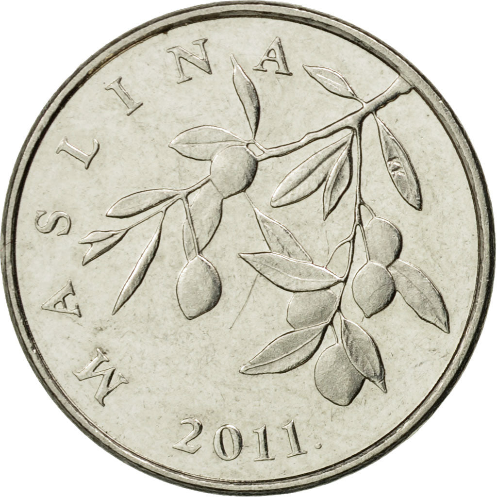 Moneta, Chorwacja, 20 Lipa, 2011, EF(40-45), Nickel platerowany stalą, KM:7