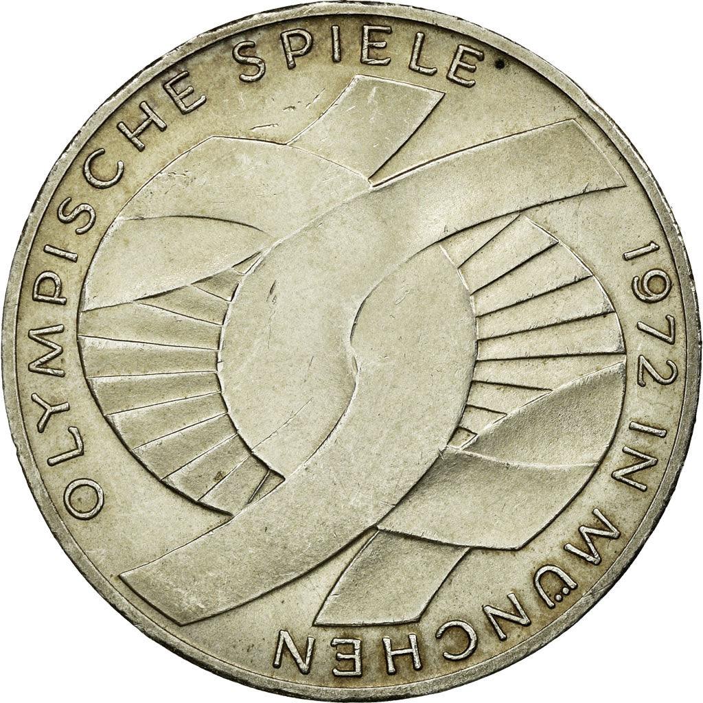 Coin, GERMANY - FEDERAL REPUBLIC, 10 Mark, 1972, Munich, AU(55-58), Silver