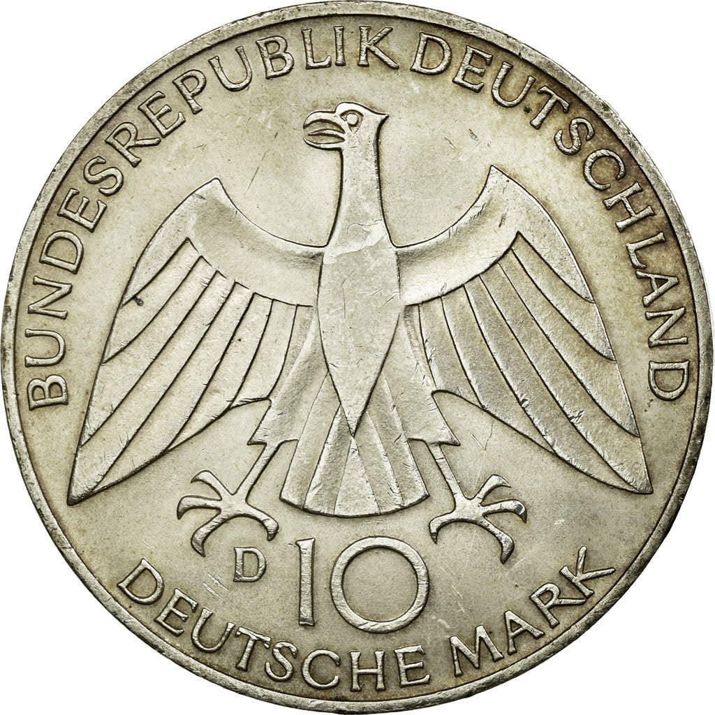 Coin, GERMANY - FEDERAL REPUBLIC, 10 Mark, 1972, Munich, AU(55-58), Silver
