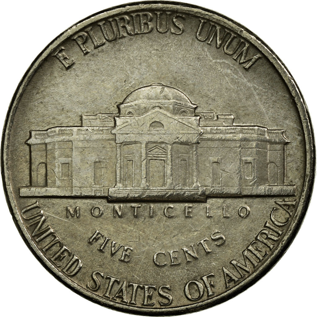 Monnaie, États-Unis, Jefferson Nickel, 5 Cents, 1977, U.S. Mint, Denver, TTB