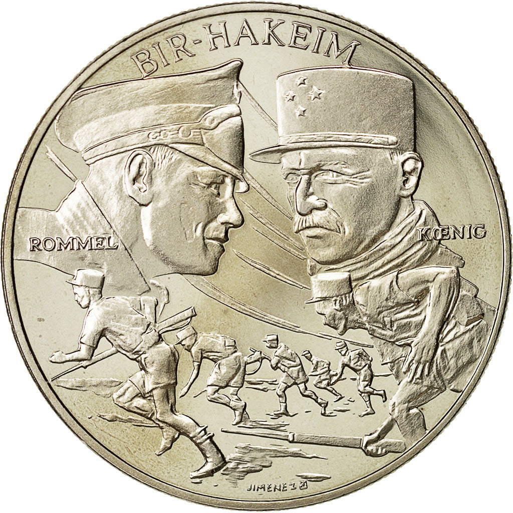 Francja, medal, 1939-1945, Bir-Hakeim, Miedzionikiel, Jimenez, MS(60-62)
