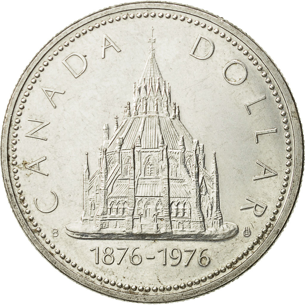 moneta, Canada, Elizabeth II, Dollar, 1976, Royal Canadian Mint, Ottawa, BB