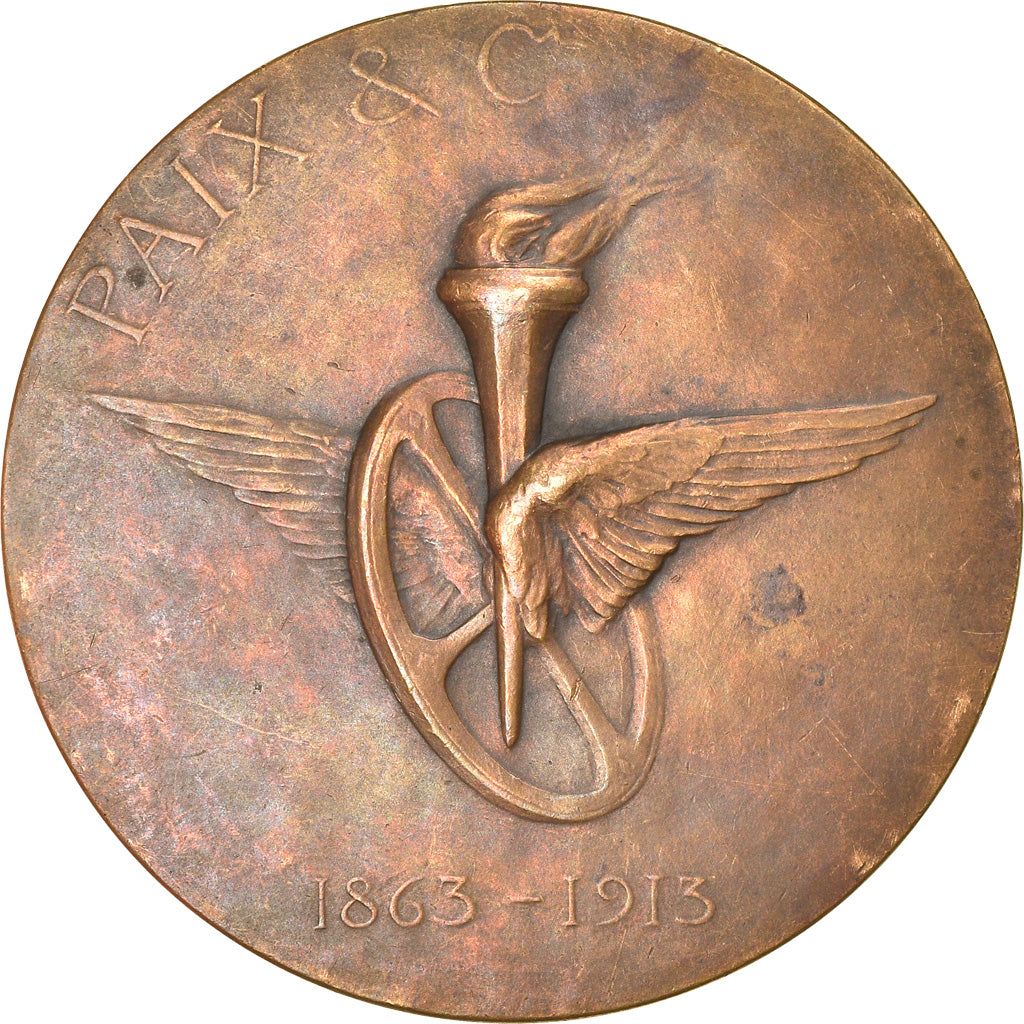 France, Medal, Art Nouveau, Paix and Company, Pétrole, 1863-1916, Ovide