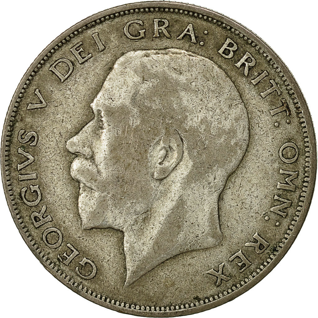 monnaie, Grande-Bretagne, George V, 1/2 Crown, 1923, TTB, Argent, KM:818.2