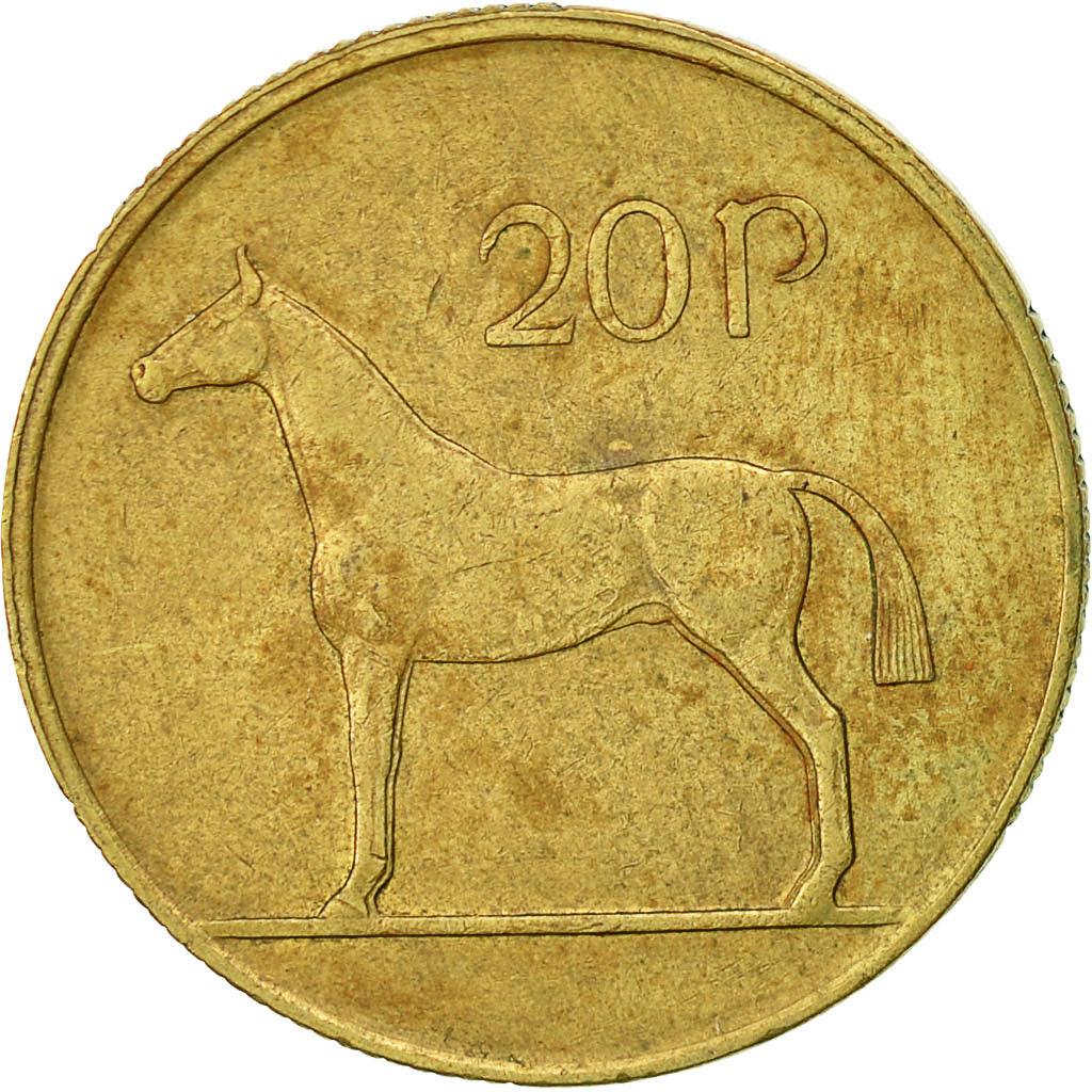Coin, IRELAND REPUBLIC, 20 Pence, 1988, EF(40-45), Nickel-Bronze, KM:25