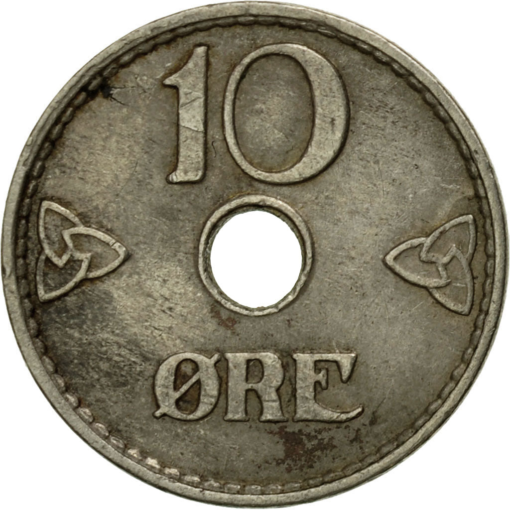 Münze, Norwegen, Haakon VII, 10 Öre, 1937, SS, Copper-nickel, KM:383