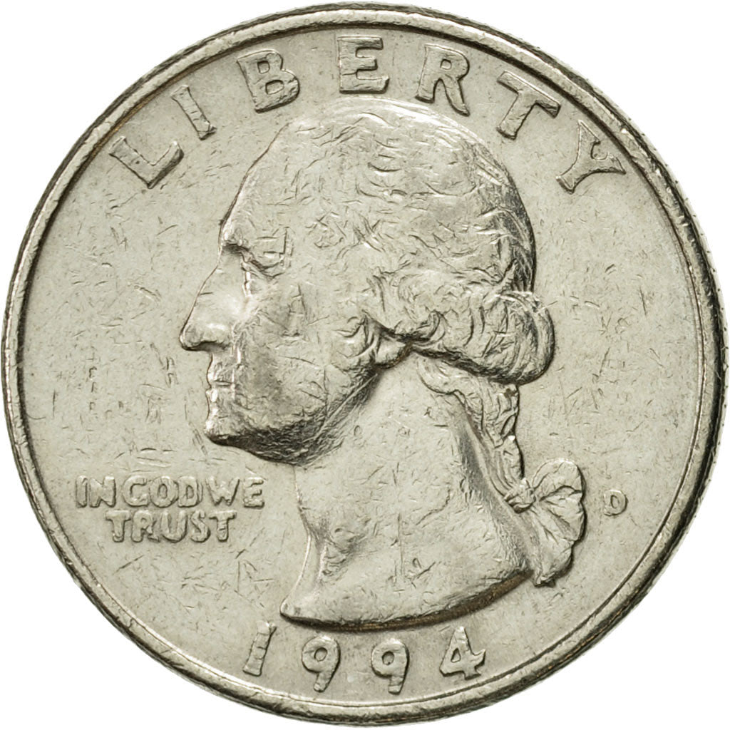 Moneda, Estados Unidos, Washington Quarter, Quarter, 1994, U.S. Mint, Denver