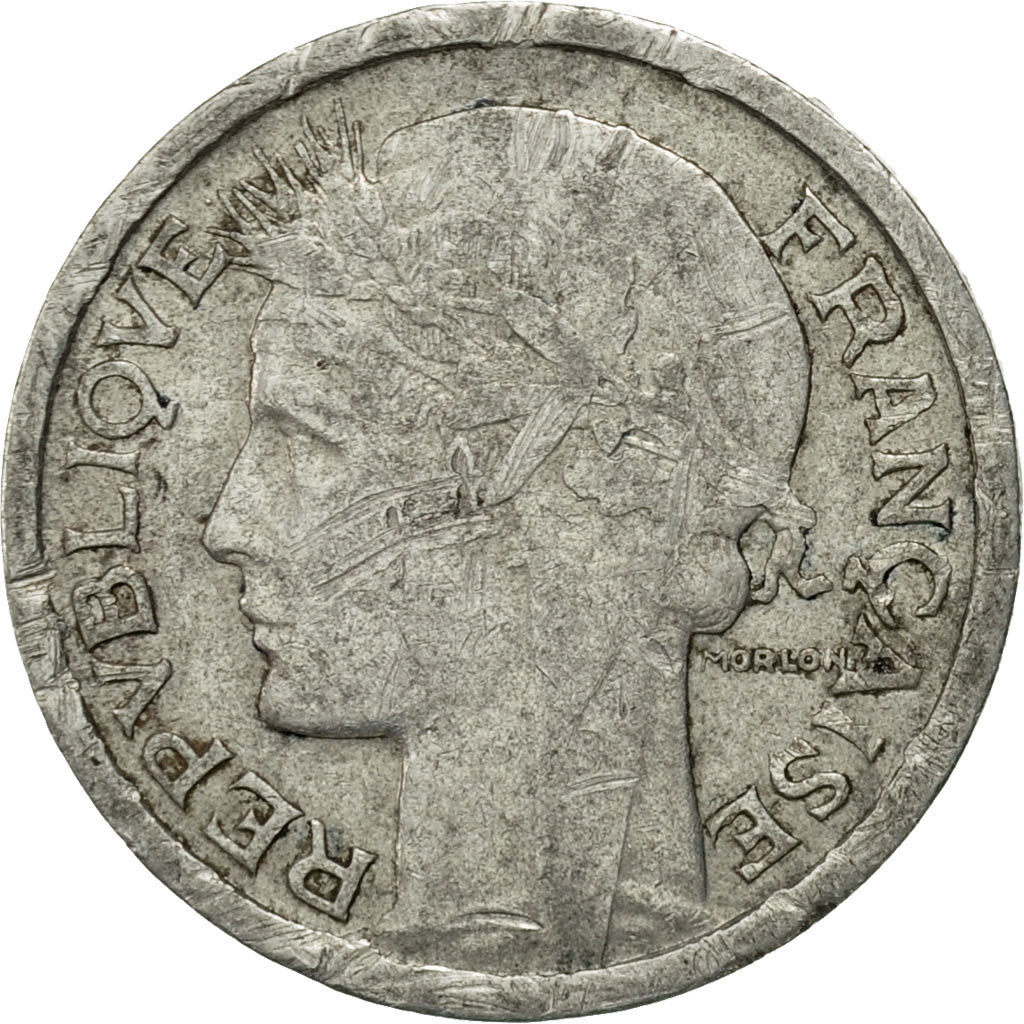Coin, France, Morlon, Franc, 1949, Beaumont - Le Roger, EF(40-45), Aluminum