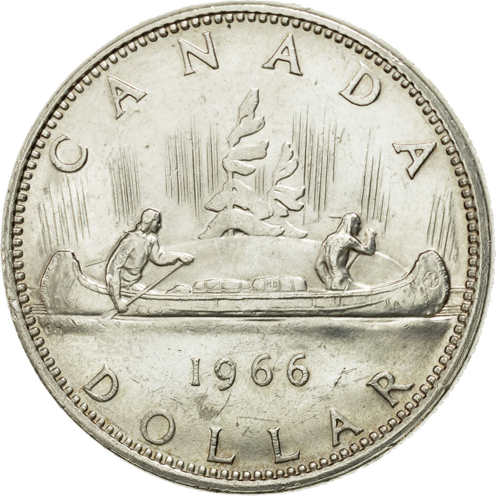 Coin, Canada, Elizabeth II, Dollar, 1966, Royal Canadian Mint, Ottawa