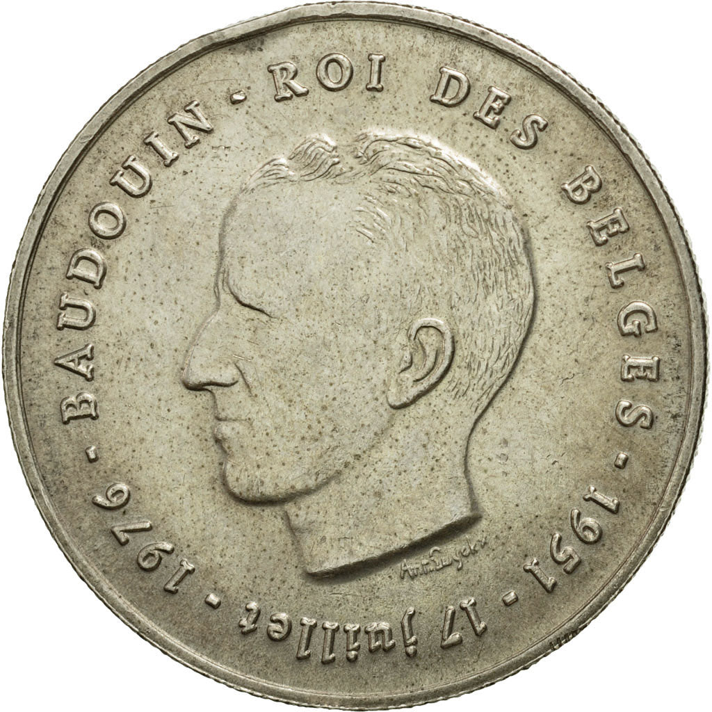 Coin, Belgium, 250 Francs, 250 Frank, 1976, Brussels, EF(40-45), Silver