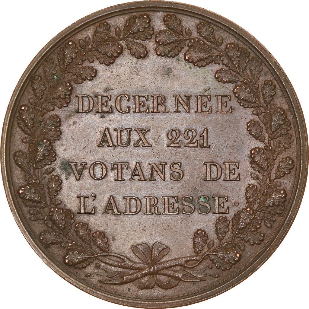 France, Médaille, Charles X, Adresse des 221, Chambre des Députés, 1830