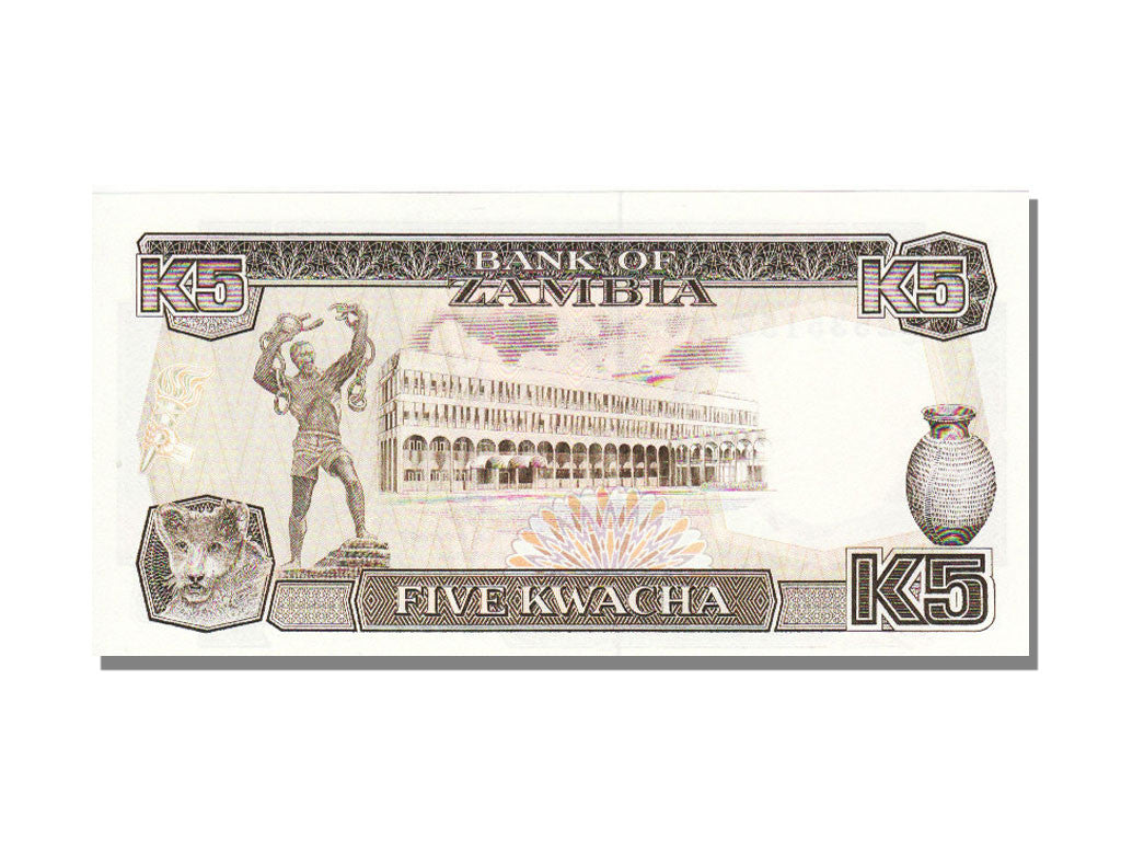 Banknote, Zambia, 5 Kwacha, 1989, UNC(65-70)