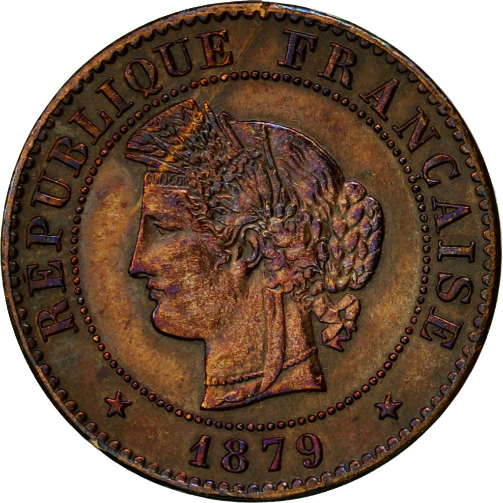 Moneda, Francia, Cérès, Centime, 1879, Paris, MBC, Bronce, KM:826.1