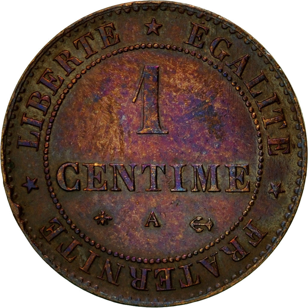 Moneda, Francia, Cérès, Centime, 1879, Paris, MBC, Bronce, KM:826.1
