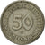 Monnaie, République fédérale allemande, 50 Pfennig, 1970, Karlsruhe, TTB